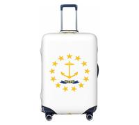 CNTDBU Rhode Island State Flag S Stretchy Suitcase Cover-Elastic Luggage Protector for Travel, Scratch Resistant Fit Most Suitcases