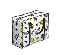 CNTDBU Rockets Heavy Duty Shopping Tote Bag-Waterproof Reusable Grocery Bag With Zip, Foldable Storage Bag For Travel Picnic