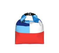 CNTDBU Sabah Flag Roll Top Lunch Bag for Work-Insulated Cooler Tote with Adjustable Size, Leakproof Food Carrier for Daily Use