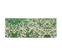 CNTDBU Sage Wildflower Extra Large Desk Mat 11.8x31.5-Non Slip Gaming Mouse Pad with Stitched Edge, Waterproof Keyboard Pad for Office
