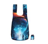 CNTDBU Science Fiction Future Foldable Backpack 16l-Lightweight Packable Daypack For Travel, Waterproof Hiking Rucksack With Zip For Men Women