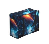CNTDBU Science Fiction Future Heavy Duty Shopping Tote Bag-Waterproof Reusable Grocery Bag With Zip, Foldable Storage Bag For Travel Picnic