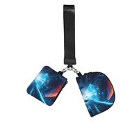CNTDBU Science Fiction Future Wristlet Keychain Wallet For Women-Small Wrist Bag For Keys Cards, 2 Pack Zip Pouch For Running Gym Travel, Outdoor Sports