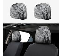 CNTDBU Sketching an eagle Car Headrest Cover 2 Pack-Stretchable Soft Seat Cushion Protector for Cars, Universal Fit Headrest Covers for Truck SUV