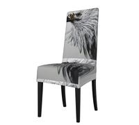 CNTDBU Sketching an eagle Elastic Dining Chair Covers, Washable Stretchable Slipcovers, Protects from Spills & Stains, Fits Most Chairs