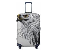 CNTDBU Sketching an Eagle XL Stretchy Suitcase Cover-Elastic Luggage Protector for Travel, Scratch Resistant Fit Most Suitcases