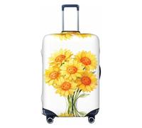 CNTDBU Smiling Sun Bouquet L Stretchy Suitcase Cover-Elastic Luggage Protector for Travel, Scratch Resistant Fit Most Suitcases