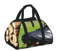 CNTDBU Soccer Boot Studs Firewood Carrier Bag-Heavy Duty Canvas Log Tote, Waterproof Wood Hauler with Padded Handles