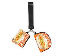 CNTDBU Souper Star Pun Wristlet Keychain Wallet For Women-Small Wrist Bag For Keys Cards, 2 Pack Zip Pouch For Running Gym Travel, Outdoor Sports