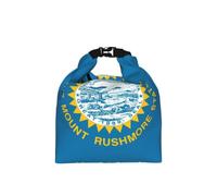 CNTDBU South Dakota State Flag Roll Top Lunch Bag for Work-Insulated Cooler Tote with Adjustable Size, Leakproof Food Carrier for Daily Use