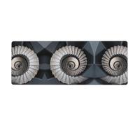 CNTDBU Spiral staircase Extra Large Desk Mat 11.8x31.5-Non Slip Gaming Mouse Pad with Stitched Edge, Waterproof Keyboard Pad for Office