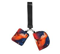 CNTDBU Star Dream Wristlet Keychain Wallet For Women-Small Wrist Bag For Keys Cards, 2 Pack Zip Pouch For Running Gym Travel, Outdoor Sports