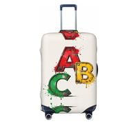 CNTDBU Stencil Spray ABC L Stretchy Suitcase Cover-Elastic Luggage Protector for Travel, Scratch Resistant Fit Most Suitcases
