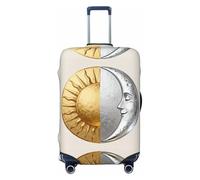 CNTDBU Sun Moon M Stretchy Suitcase Cover-Elastic Luggage Protector for Travel, Scratch Resistant Fit Most Suitcases