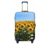 CNTDBU Sunflower Field M Stretchy Suitcase Cover-Elastic Luggage Protector for Travel, Scratch Resistant Fit Most Suitcases