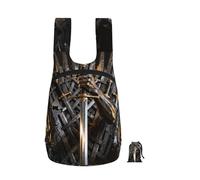 CNTDBU Sword Hand Throne Foldable Backpack 16l-Lightweight Packable Daypack For Travel, Waterproof Hiking Rucksack With Zip For Men Women