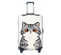CNTDBU Tabby Cat Face L Stretchy Suitcase Cover-Elastic Luggage Protector for Travel, Scratch Resistant Fit Most Suitcases