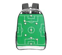 CNTDBU Tactics Board Formation Clear Backpack 16 Inch Heavy Duty-Stadium Approved Transparent PVC Bookbag, Reinforced Bottom Travel Daypack Unisex
