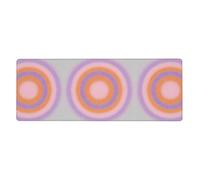 CNTDBU Target Color Ring Extra Large Desk Mat 11.8x31.5-Non Slip Gaming Mouse Pad with Stitched Edge, Waterproof Keyboard Pad for Office
