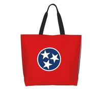 CNTDBU Tennessee State Flag Large Capacity Shoulder Tote Bag for Women â€“ Water-Resistant Polyester Shopper for Shopping Work Daily Use