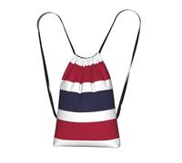 CNTDBU Thailand Flag Foldable Drawstring Rucksack-Lightweight Packable Reusable Shopping Bag for Travel, Compact Pocket Sling Backpack for Camping Gym