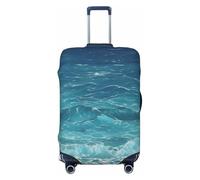 CNTDBU The deep Blue sea M Stretchy Suitcase Cover-Elastic Luggage Protector for Travel, Scratch Resistant Fit Most Suitcases