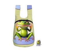 CNTDBU The Funny Frog Doing Yoga Foldable Backpack 16l-Lightweight Packable Daypack For Travel, Waterproof Hiking Rucksack With Zip For Men Women