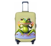 CNTDBU The Funny Frog Doing Yoga XL Stretchy Suitcase Cover-Elastic Luggage Protector for Travel, Scratch Resistant Fit Most Suitcases