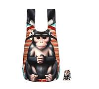 CNTDBU The Silent Monkey Foldable Backpack 16l-Lightweight Packable Daypack For Travel, Waterproof Hiking Rucksack With Zip For Men Women