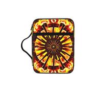 CNTDBU Turning The Flame Bible Study Tote Bag With Handles -Water-Resistant Organiser For Church Travel, Pen Holder Tablet Pocket Journal Cover Case