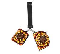 CNTDBU Turning The Flame Wristlet Keychain Wallet For Women-Small Wrist Bag For Keys Cards, 2 Pack Zip Pouch For Running Gym Travel, Outdoor Sports