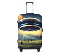 CNTDBU UFO Landing XL Stretchy Suitcase Cover-Elastic Luggage Protector for Travel, Scratch Resistant Fit Most Suitcases