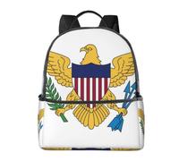 CNTDBU US Virgin Islands Flag Backpack-Lightweight Travel Daypack with Laptop Sleeve