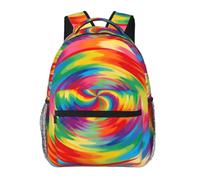 CNTDBU vortex Lightweight Casual Rucksack for Adults-Large Capacity Travel Daypack with Padded Straps, Water Resistant Commuter Bag
