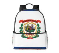 CNTDBU West Virginia State Flag Backpack-Lightweight Travel Daypack with Laptop Sleeve