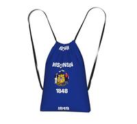 CNTDBU Wisconsin State Flag Foldable Drawstring Rucksack-Lightweight Packable Reusable Shopping Bag for Travel, Compact Pocket Sling Backpack for Camping Gym