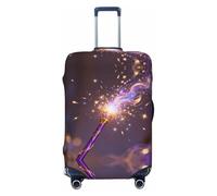 CNTDBU Wizard Wand Sparkle XL Stretchy Suitcase Cover-Elastic Luggage Protector for Travel, Scratch Resistant Fit Most Suitcases