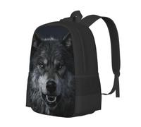 CNTDBU Wolf King Stare Lightweight Casual Rucksack-Large Capacity Daypack