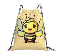 CNTDBU Yellow Bee Large Cinch Sack Bag-Waterproof Lightweight Rucksack For Gym Sports, Casual Drawstring Backpack For Travel Hiking