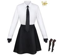 Cnulaueu Adult Bungo Stray Dogs Cosplay Costume Suit Anime Manga Halloween Outfit Dazai Osamu Uniform Coat (Akiko Yosano, XS)