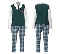 Cnulaueu All of Us are Dead Cosplay Costume Lee Su-hyeok Jacket Coat Trousers JK Dress School Uniform Suit Halloween Outfit (Male, L)