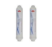 CNUSTK Refrigerators And Ro System Water Filters T33 Inline Pre/Post Sediment Filter 2000 Gal, 2" OD X 10" Length (2 PACK)