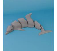 CNWEUFT 3D Printed Flexible Joint Shark & Killer Whale Tabletop Ornaments, Home Decor Gifts