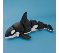 CNWEUFT 3D Printed Flexible Joint Shark & Killer Whale Tabletop Ornaments, Home Decor Gifts
