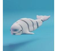 CNWEUFT 3D Printed Flexible Joint Shark & Killer Whale Tabletop Ornaments, Home Decor Gifts