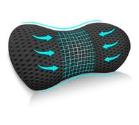 Cnwinu Lumbar Support Cushion,Memory Foam Back Support Cushion,Ergonomic Lower Back Supports Cushions,Suitable for Offices,Car Seats,and Back Supports Pillows During Sleep (Black)