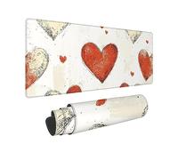 Cnyaunfi Heart Large Gaming Desk Mat 100x50cm YF-2833