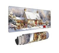 Cnyaunfi Landscape Large Gaming Desk Mat 90x40cm YF-3445 | Gaming Mouse Mat Extended Desk Mat with Non Slip Stitched Easy Clean Fits Keyboard & Mouse, for Gaming and Home Office
