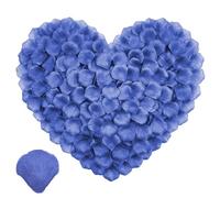 CNYMANY 2000 pcs Rose Petal, Dark Blue Artificial Flower Petal Fake Rose Petals for Romantic Night Anniversary Engagement Wedding Valentines Flower Decorations