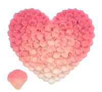 CNYMANY 2000 pcs Rose Petal, Pink Artificial Flower Petal Fake Rose Petals for Romantic Night Anniversary Engagement Wedding Valentines Flower Decorations